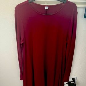 Red dress from old navy used 1 time size M